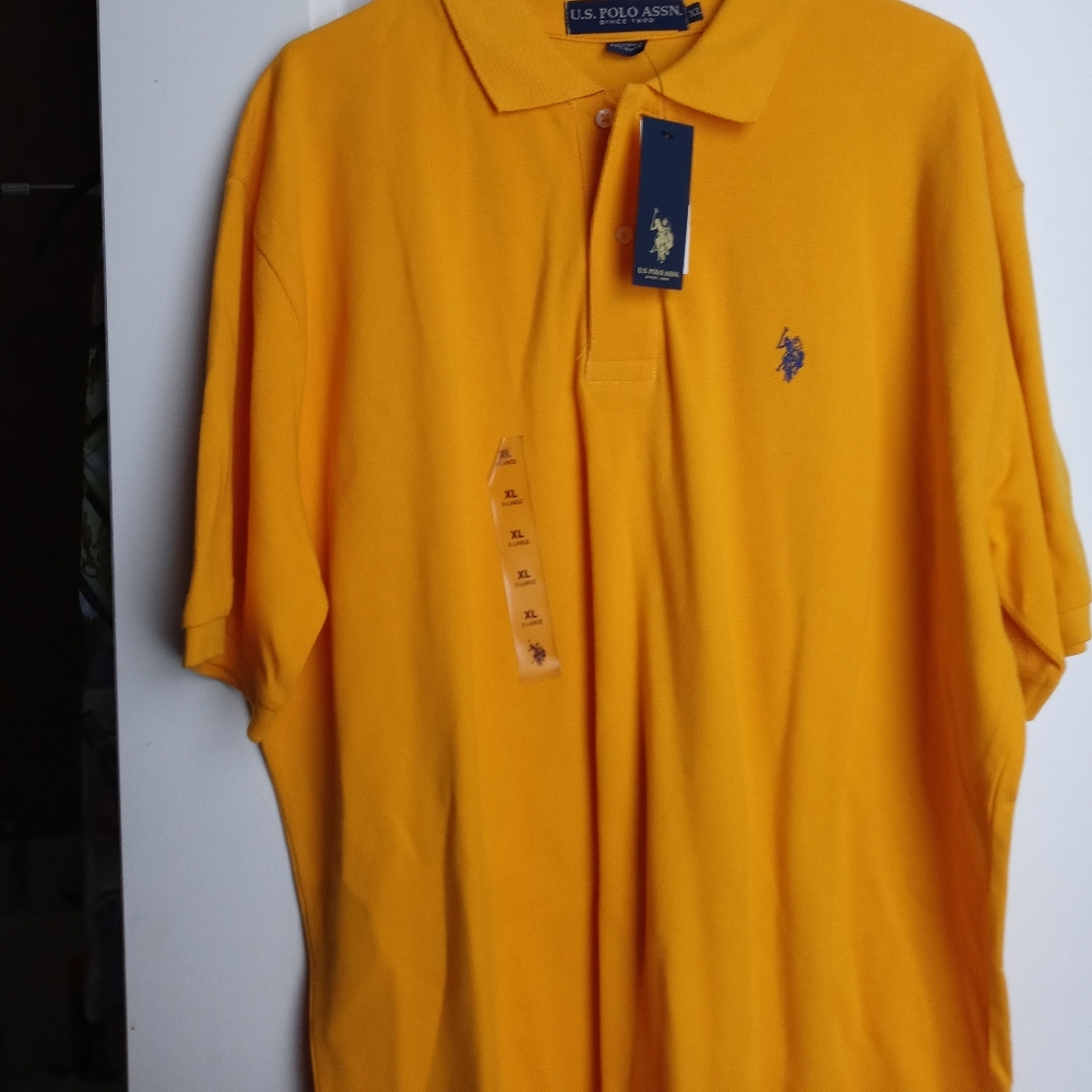 NWT Men's Yellow Polo by U.S. Polo Assn